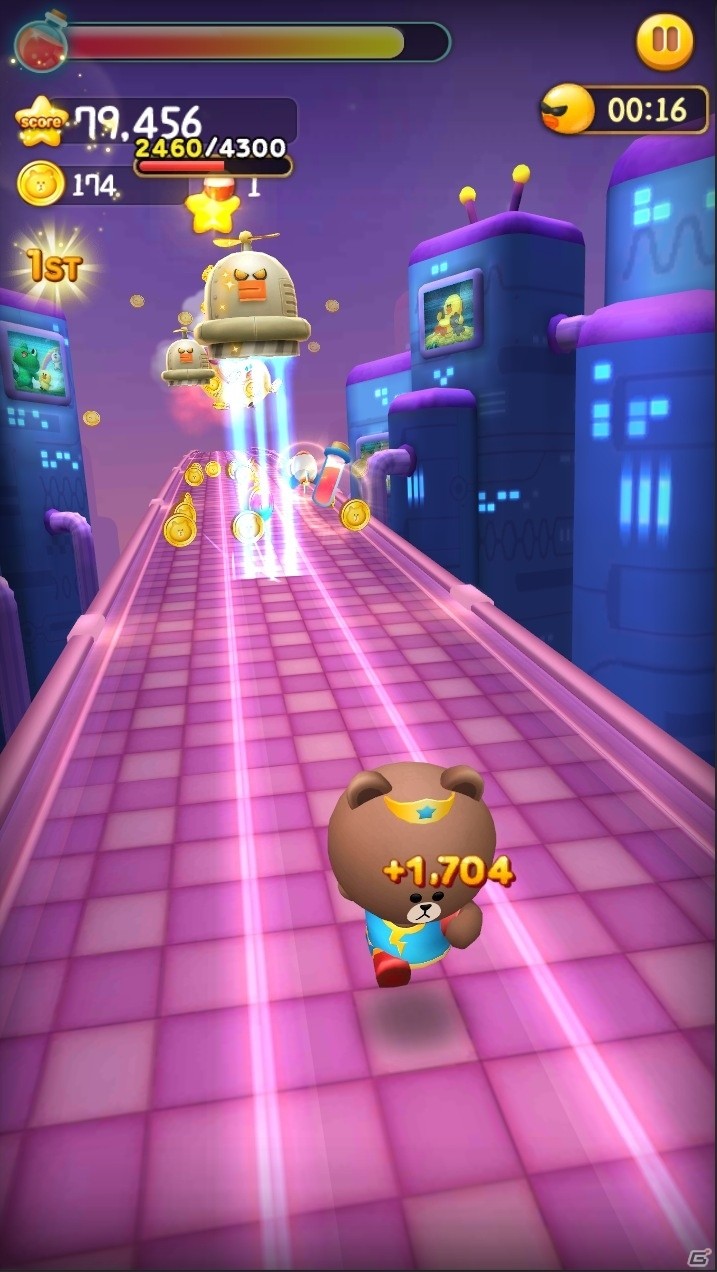 LINEキャラクターが走る！よける！跳ぶ！iOS/Android「LINE RUSH！」が配信開始の画像6