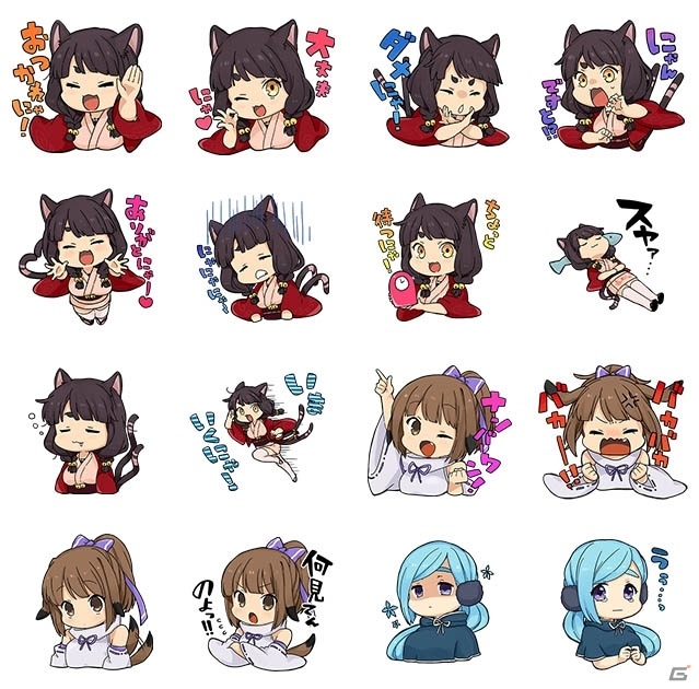 iOS/Android「妖怪百姫たん！」のLINEスタンプが配信開始の画像1