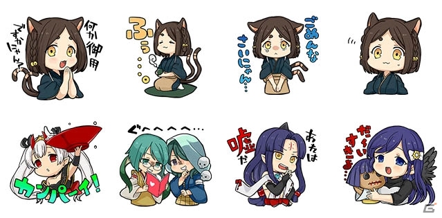 iOS/Android「妖怪百姫たん！」のLINEスタンプが配信開始の画像3