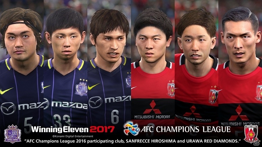 PS4/PS3「ウイニングイレブン2017」フェースデータなどを含む「サッカー日本代表」が収録！「AFC チャンピオンズリーグ 2016」でアジアNo.1を決める熱戦に挑めの画像3