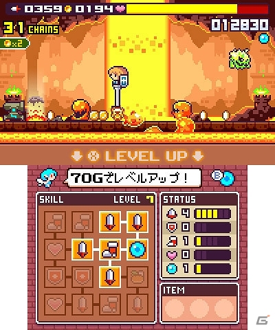 ドット絵キャラクターが織りなす爽快アクション！3DS「ドランシア・サーガ」が配信開始の画像5