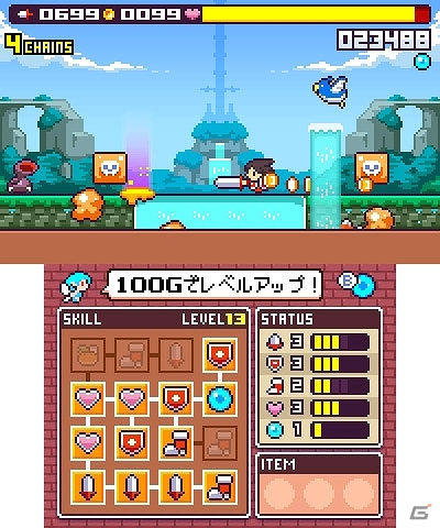 ドット絵キャラクターが織りなす爽快アクション！3DS「ドランシア・サーガ」が配信開始の画像7