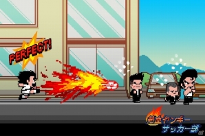熱血シュートでヤンキーたちを吹っ飛ばせ！iOS版「熱血ヤンキー サッカー部 ‐Kick Hero‐」が配信開始の画像2