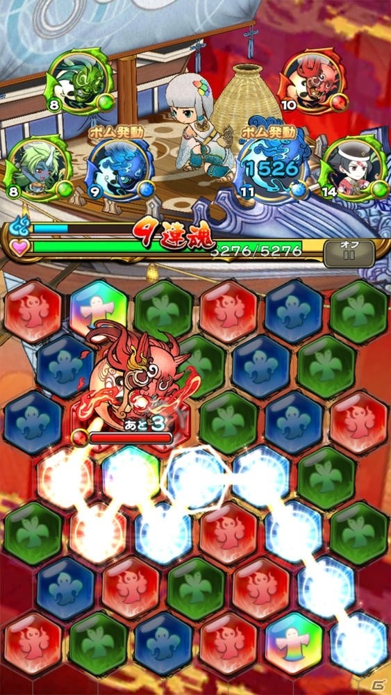 爽快感とパズル性のバランスに優れたマッチングパズルRPG「ドラマチックRPG 神つり」リリース前レビュー！の画像3