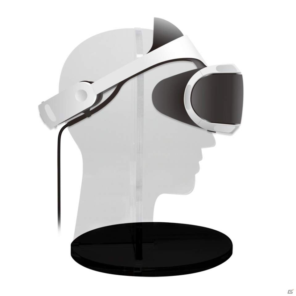 VRヘッドセットをスタイリッシュに飾れる「クリアVRスタンド（PS VR用）」が10月中旬に発売の画像3