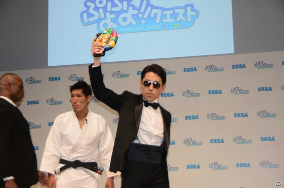 「ぷよぷよ!!クエスト」オリラジ・中田さん出演の新CM発表会でフルーツポンチ・村上さんと篠原信一さんが対決！最強王者決定戦の開催も発表の画像10