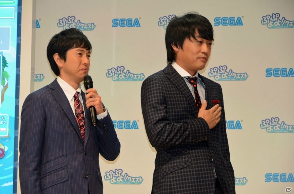 「ぷよぷよ!!クエスト」オリラジ・中田さん出演の新CM発表会でフルーツポンチ・村上さんと篠原信一さんが対決！最強王者決定戦の開催も発表の画像12
