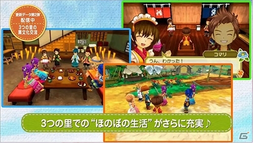 3DS「牧場物語 3つの里の大切な友だち」更新データの紹介映像が公開！新イベントや「ルーンファクトリー4」衣装をチェックの画像2