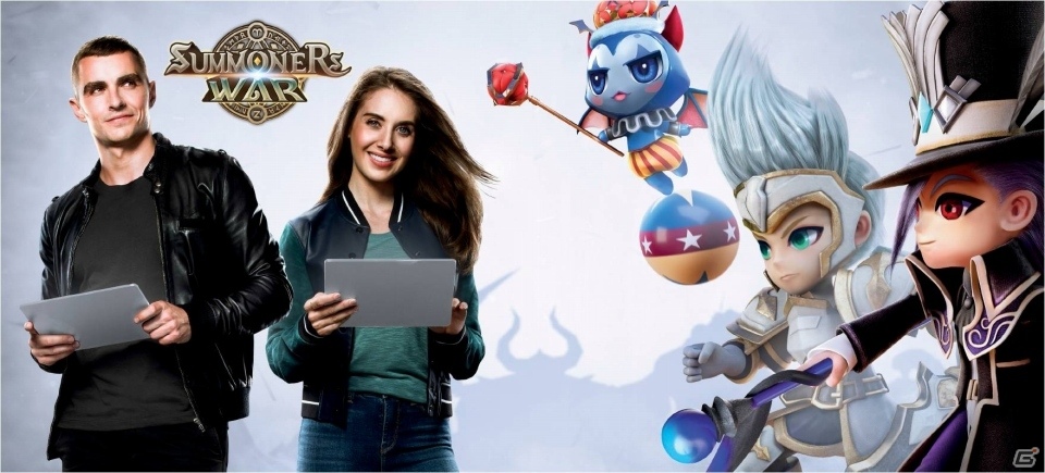 iOS/Android「サマナーズウォー:Sky Arena」デイヴ・フランコさん、アリソン・ブリーさんをイメージモデルにしたグローバルブランドキャンペーンが実施の画像1