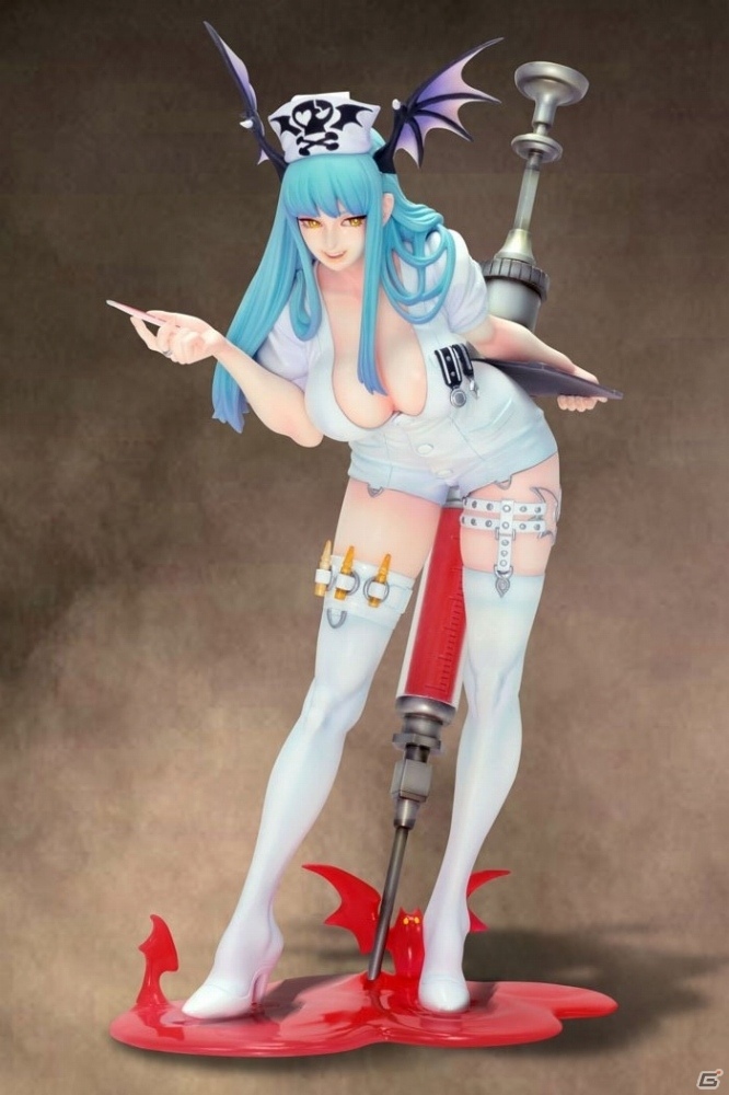 フィギュア「モリガン・アーンスランド（ナースVer.）」が本日発売！西村キヌ氏のイラストを濱崎剛氏が立体化の画像1