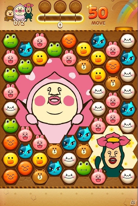 iOS/Android「LINE POP2」ブラウンとコニーが「こびと」に変身！？「こびとづかん」とのコラボレーションが開始の画像5