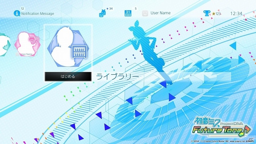 PS4「初音ミク Project DIVA Future Tone」ダイナミックテーマ2種類が本日より配信開始の画像2
