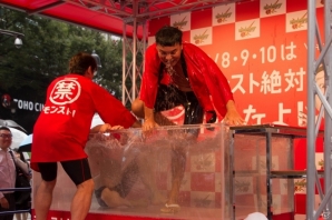 ダチョウ倶楽部・上島竜兵さんがSHIBUYA109で生熱湯風呂に挑戦―「モンスト 3周年記念記者発表会」の模様をレポート！の画像11