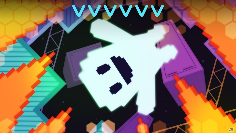 重力のベクトルを切り替えながら進む8bit風2Dアクション「VVVVVV」がニンテンドー3DS向けに10月12日より配信の画像1