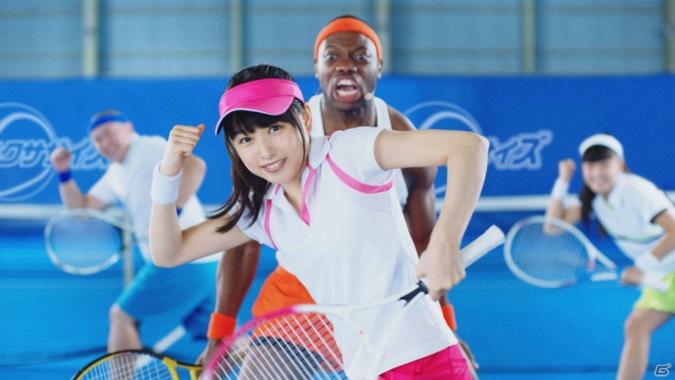 iOS/Android「白猫テニス」桜井日奈子さんがエクササイズに挑戦する新CMが10月7日より放映開始！の画像3
