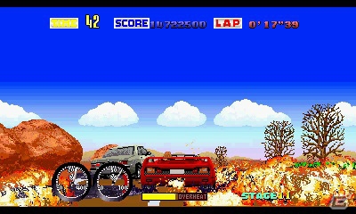 3DS「セガ3D 復刻アーカイブス3 FINAL STAGE」新規移植作「ターボアウトラン」＆「サンダーフォースIII」を紹介！の画像5