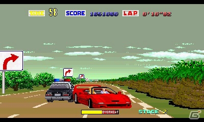 3DS「セガ3D 復刻アーカイブス3 FINAL STAGE」新規移植作「ターボアウトラン」＆「サンダーフォースIII」を紹介！の画像9