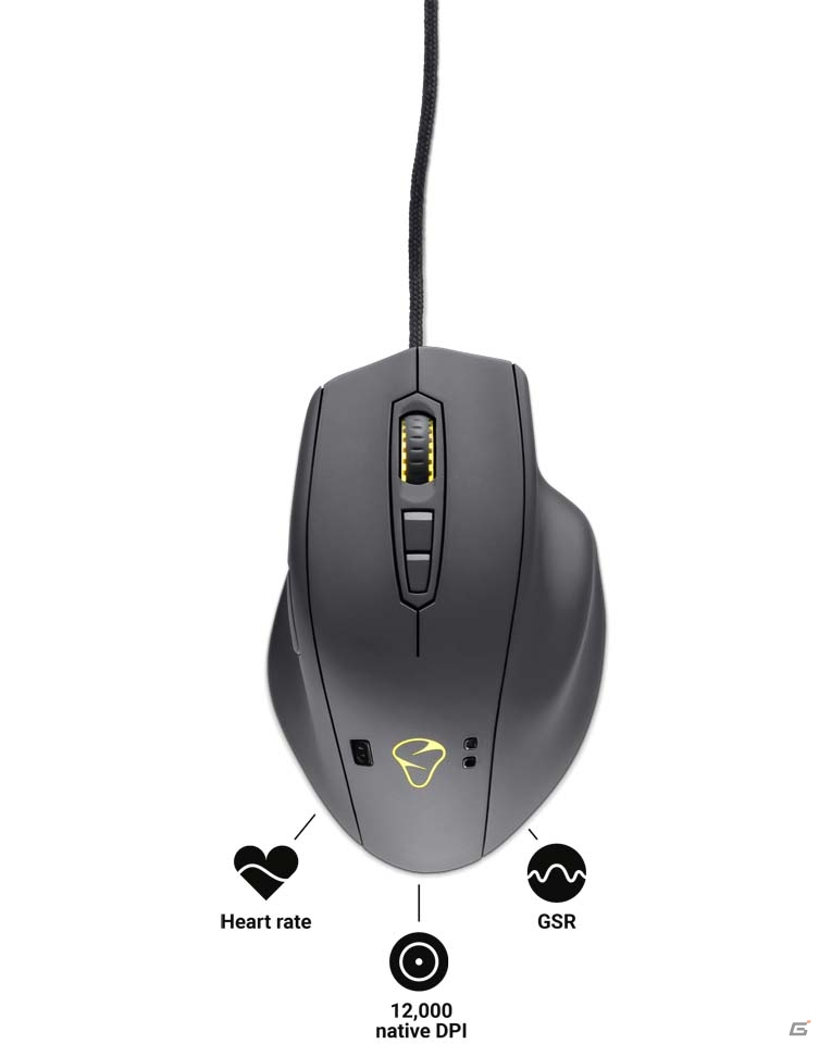 身体反応を測定し共有できるゲーミングマウス「MIONIX NAOS QG」が10月28日に発売の画像2