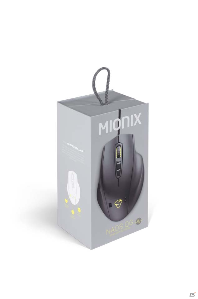 身体反応を測定し共有できるゲーミングマウス「MIONIX NAOS QG」が10月28日に発売の画像3