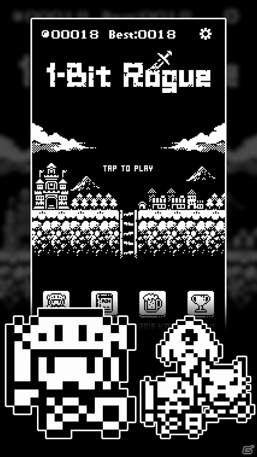 1ビットグラフィックのシンプルなローグライクゲーム「1-Bit Rogue」がiOS/Android向けに配信の画像2