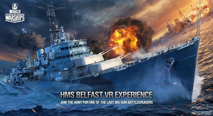 「World of Warships」初のVRコンテンツとなる「World of Warships: HMS Belfast VR Experience」が公開！の画像1