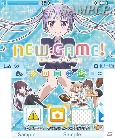 青葉たちイーグルジャンプの社員たちが大集合！「NEW GAME！」のニンテンドー3DSテーマ2種が配信開始の画像1