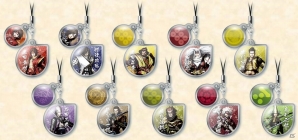 イラストと家紋がセットになった「戦国BASARA 真田幸村伝 メタルストラップコレクション」（全10種）が10月27日に発売の画像1