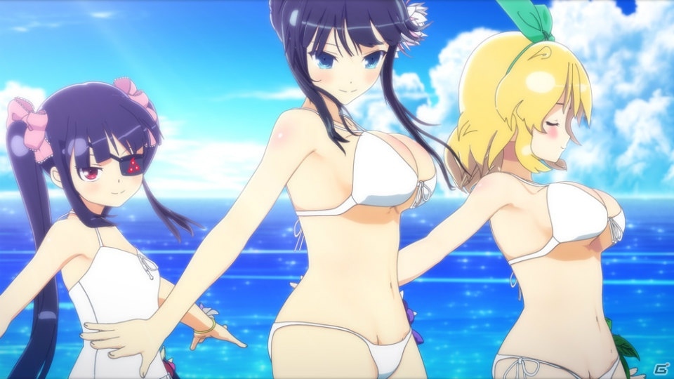 PS4「閃乱カグラ PEACH BEACH SPLASH」史上“最胸”のオープニングアニメーションが公開！の画像2