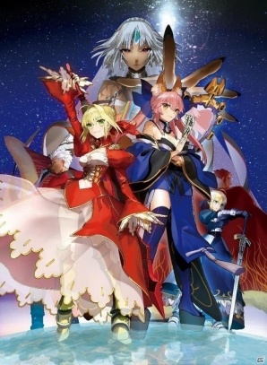 PS4/PS Vita「Fate/EXTELLA」全16騎の参戦サーヴァントが集結した壁面広告が東京メトロ新宿駅にて10月31日より展開の画像1
