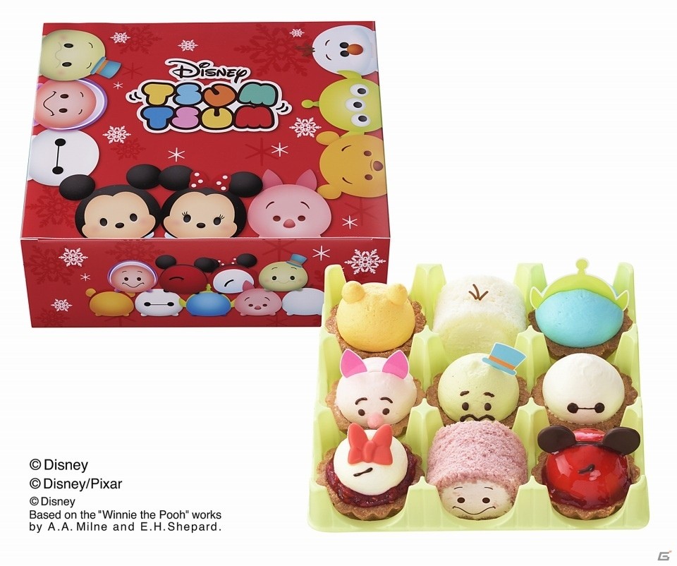 「ディズニー ツムツム」デザインのプチケーキセットをが11月1日より期間限定販売！ベイマックスやピグレットたちが仲間入りの画像2