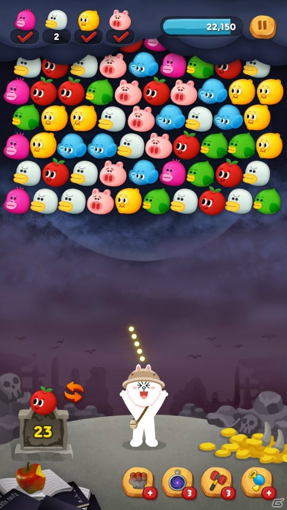 「LINE バブル2」にてコミック「デスノート」とのコラボレーションが開催！竜崎とリュークが「超、爽快！」なプレイを披露するTVCMもの画像6