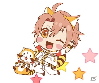 「アイドリッシュセブン」と「ラスカル」がコラボしたキュートなLINEスタンプ「ラスカリッシュセブン」が配信開始！の画像3