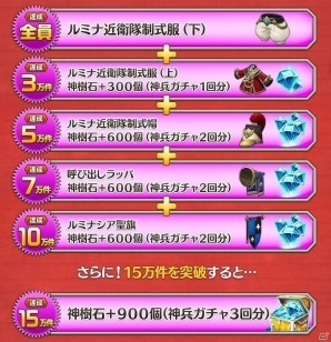 iOS/Android「ダンジョンストライカーG」事前登録者数が15万人を突破！神兵ガチャ10連分の神樹石のプレゼントが決定の画像2