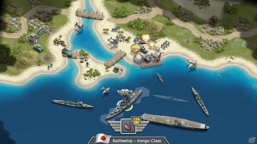 第二次世界大戦、太平洋の激戦を描いたAndroid「1942青の戦線～日本vsアメリカ～」が配信開始の画像2