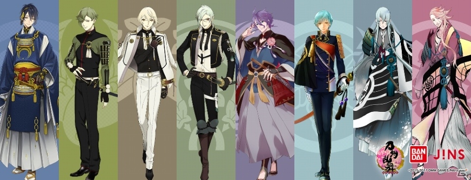 刀剣男士をイメージしたメガネ「刀剣乱舞-ONLINE-×JINS×BANDAI」コラボモデルが出陣！11月17日より予約販売スタートの画像1