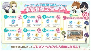 iOS/Android「ボーイフレンド（仮）きらめき☆ノート」の配信がスタート！事前登録キャンペーンの報酬も配布の画像3