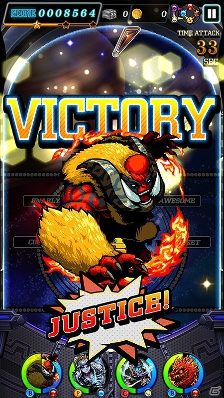 iOS/Android「ジャスティス モンスターズ ファイブ」新機能として「進化」「制限時間」「ランキング」が実装！の画像1