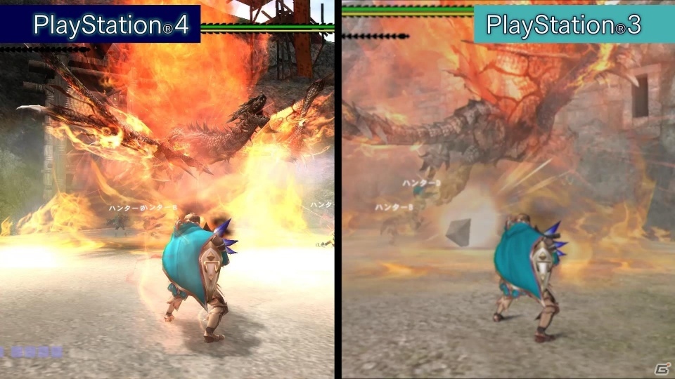 「モンスターハンター フロンティアZ」PS4版とPS3版の比較動画が公開の画像1