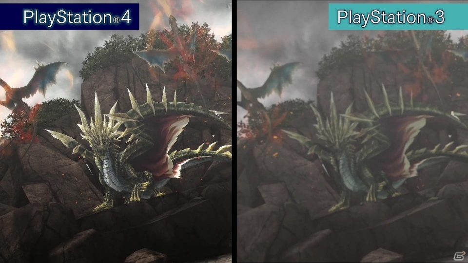 「モンスターハンター フロンティアZ」PS4版とPS3版の比較動画が公開の画像2