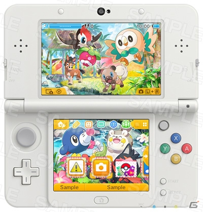 「ポケットモンスター サン・ムーン」の3DSテーマとして「ポケモン ソルガレオ・ルナアーラ」「ポケモン トロピカル」が登場！の画像2