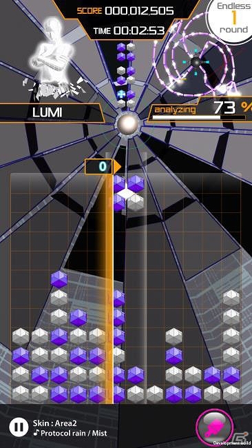 iOS/Android「LUMINES パズル＆ミュージック」初代「Rez」とコラボした「Rez PACK」が配信開始の画像2