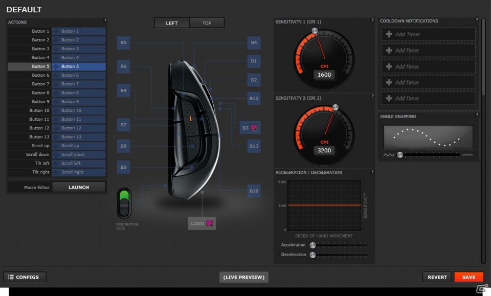 MMO/MOBA用マルチボタンゲーミングマウス「SteelSeries Rival 500」が12月2日発売―フルカスタマイズ可能な15ボタンやバイブレーション機能を搭載の画像8