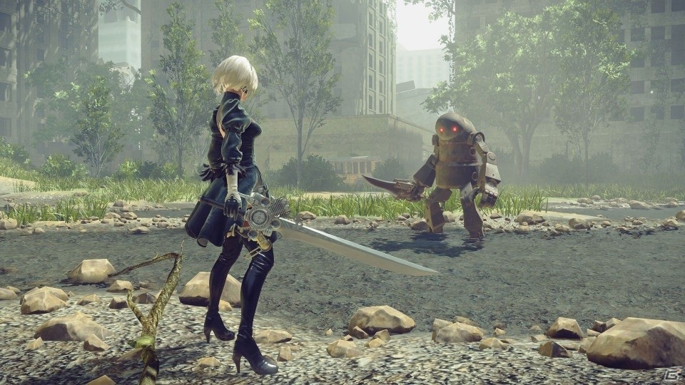 PS4「NieR:Automata」にて「ファイナルファンタジーXV」コラボが実施決定！ノクティスの武器・エンジンブレードが登場の画像1