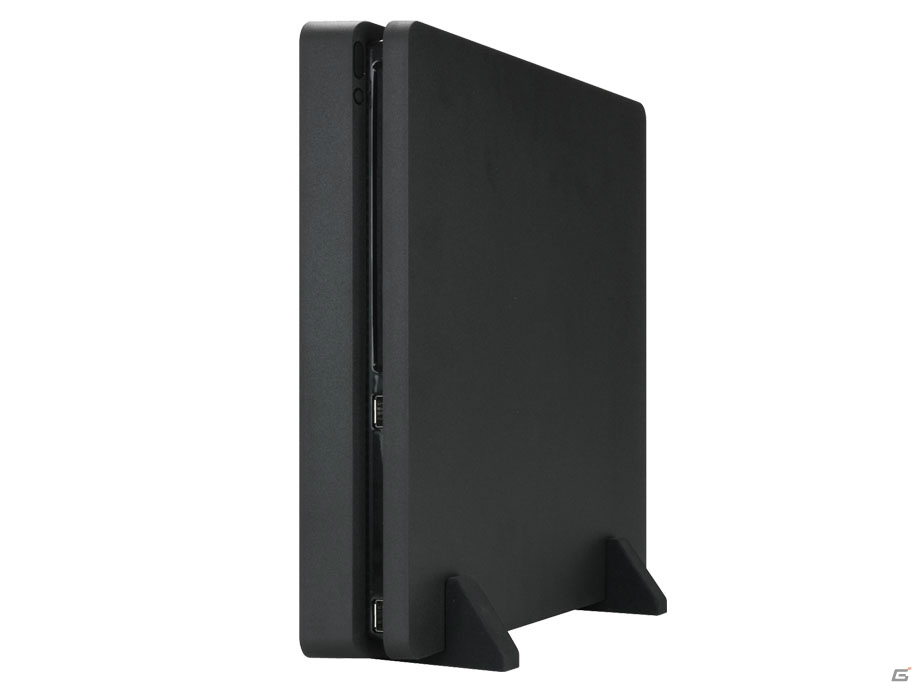 シンプルな形状で省スペースを実現―薄型PS4用縦置きスタンド「ラバー縦置きスタンド4S」が本日発売！の画像2