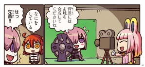 新サーヴァントが構えた先にいるのはポーズをとるマシュ―「もっとマンガで分かる！Fate/Grand Order」第50話が更新の画像2