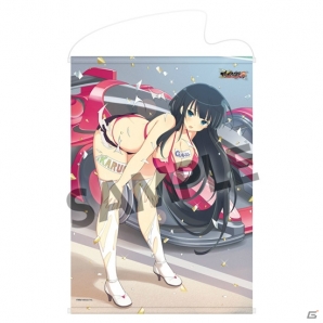 VERTEX製フィギュア「閃乱カグラNewWave Gバースト 1/6 斑鳩-サーキットの女王」にB2タペストリーが付属したホビーストック限定版の予約が開始！の画像2