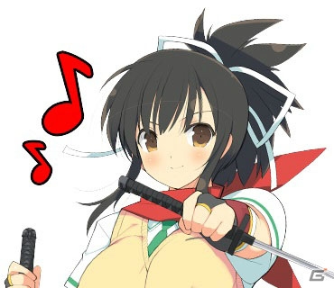 爆乳ハイパーバトル「閃乱カグラ」のLINEスタンプが配信開始！半蔵・月閃と紅蓮・蛇女の2種を用意の画像1