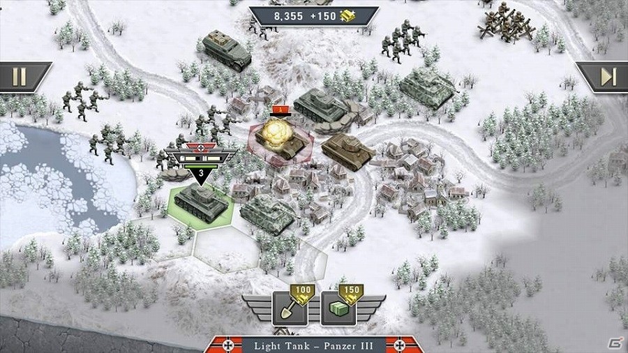 第二次大戦の独ソ戦を舞台にした戦略シミュレーションゲーム「1941白の戦線～ドイツvsソ連～」がAndroid向けに配信開始！の画像5