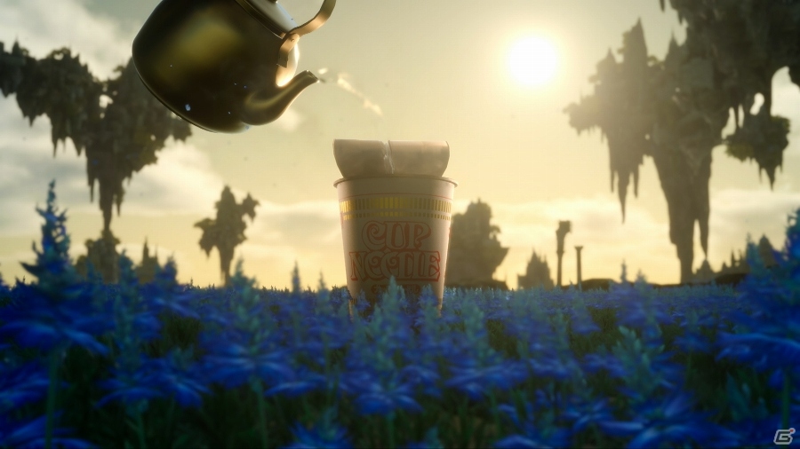 カップヌードルの海からリヴァイアサンが出現…？「ファイナルファンタジーXV」開発チームが手掛けた公式コラボCM「CUP NOODLE XV」が公開の画像9