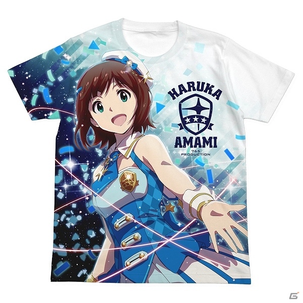 プロデューサーミーティングの準備は万全？「THE IDOLM＠STER」“プラチナスターズ”の衣装をまとった春香と美希のフルグラTシャツが発売の画像1